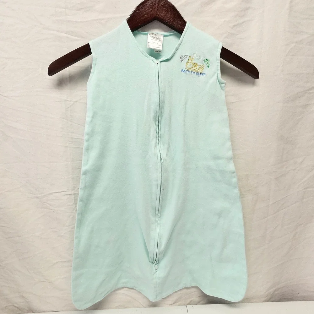 HALO SleepSack Wearable Blanket Kids Medium 6-12M Mint Green Back to Sleep Cotto